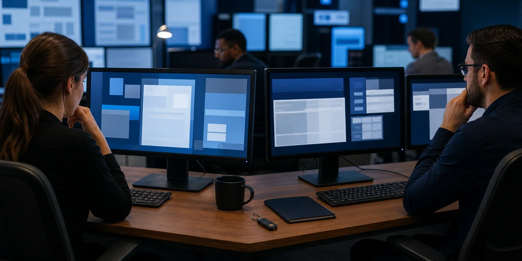 An operations team monitoring a limited AI agent and its approval process
